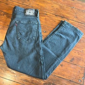 Men’s Levi’s 33x30 Charcoal Slim Straight
